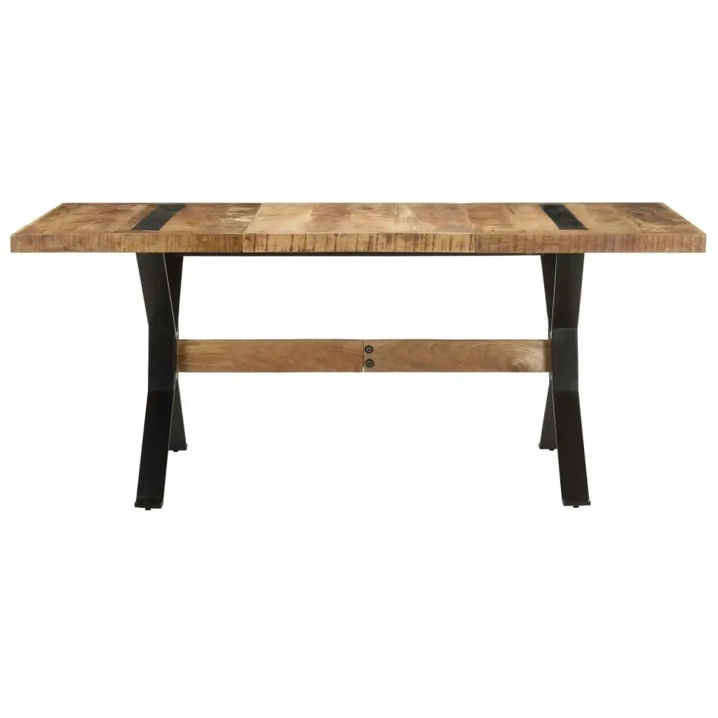 Dining Table 180x90x76 cm Rough Mango Wood 321610