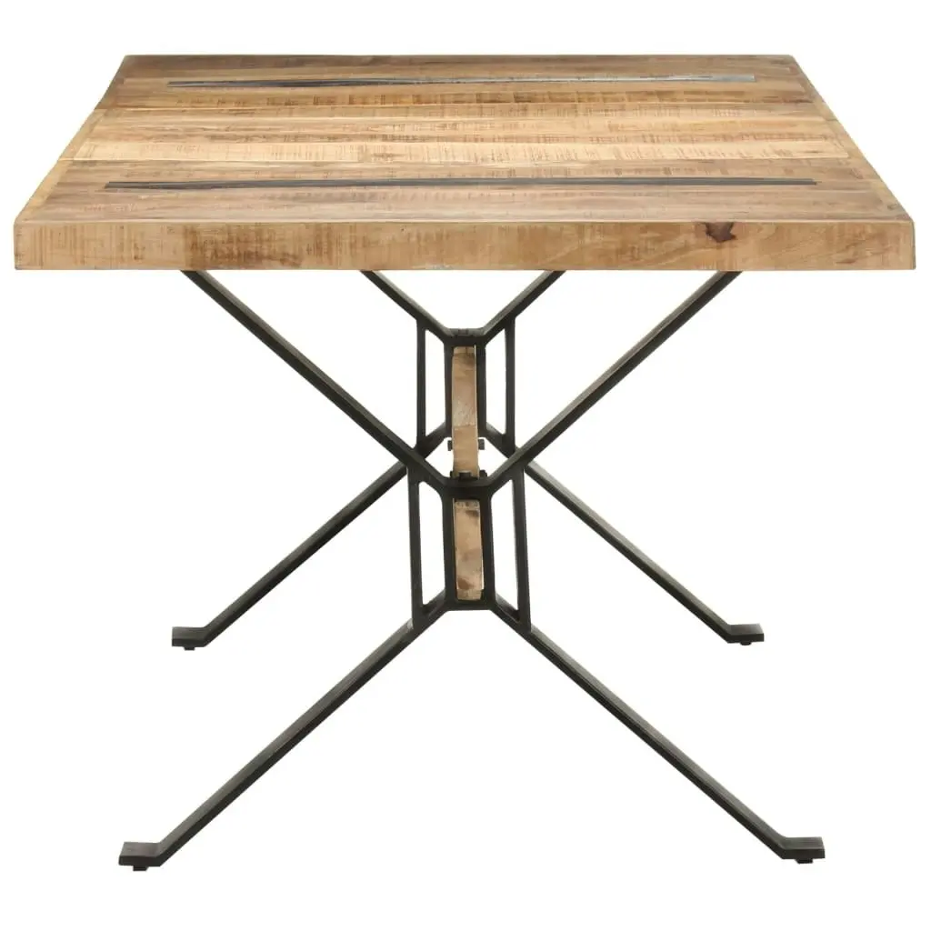 Dining Table 180x90x76 cm Rough Mango Wood 321610