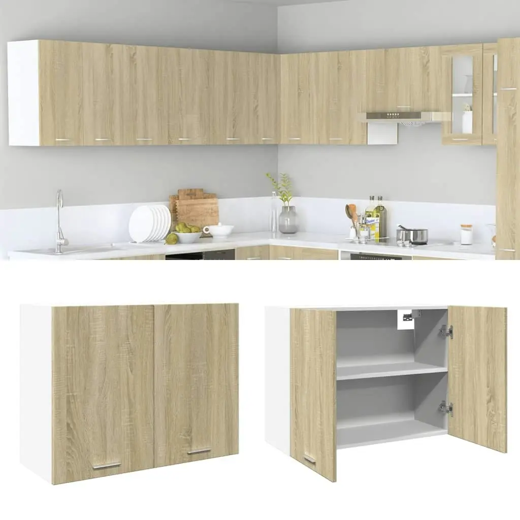 Hanging Cabinet Sonoma Oak 80x31x60 cm Engineered Wood 849621