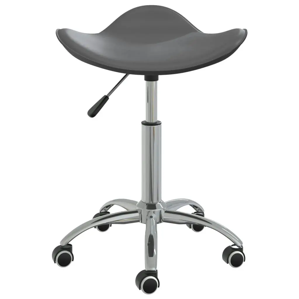 Swivel Dining Chair Grey Faux Leather 3088570