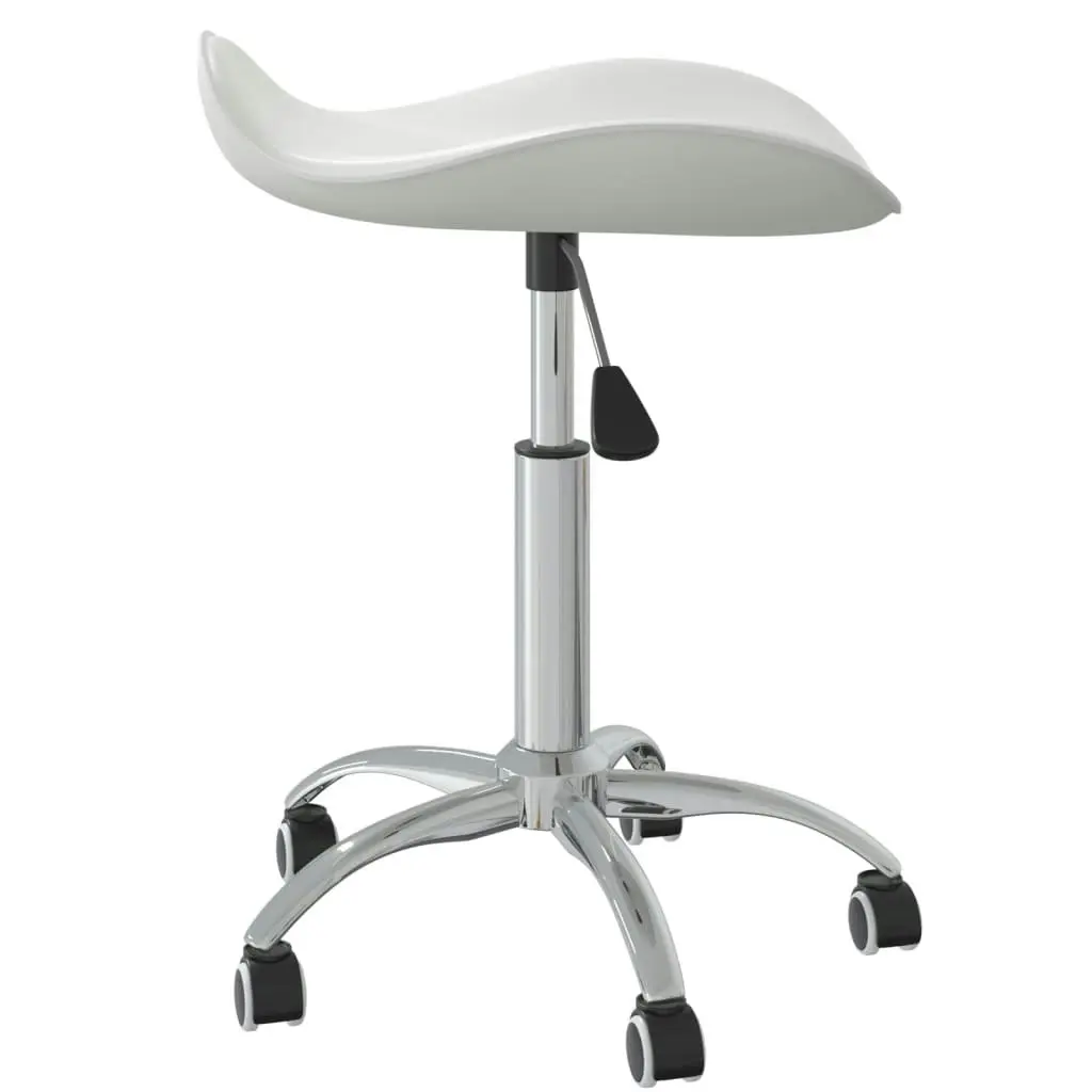 Swivel Dining Chair White Faux Leather 3088565