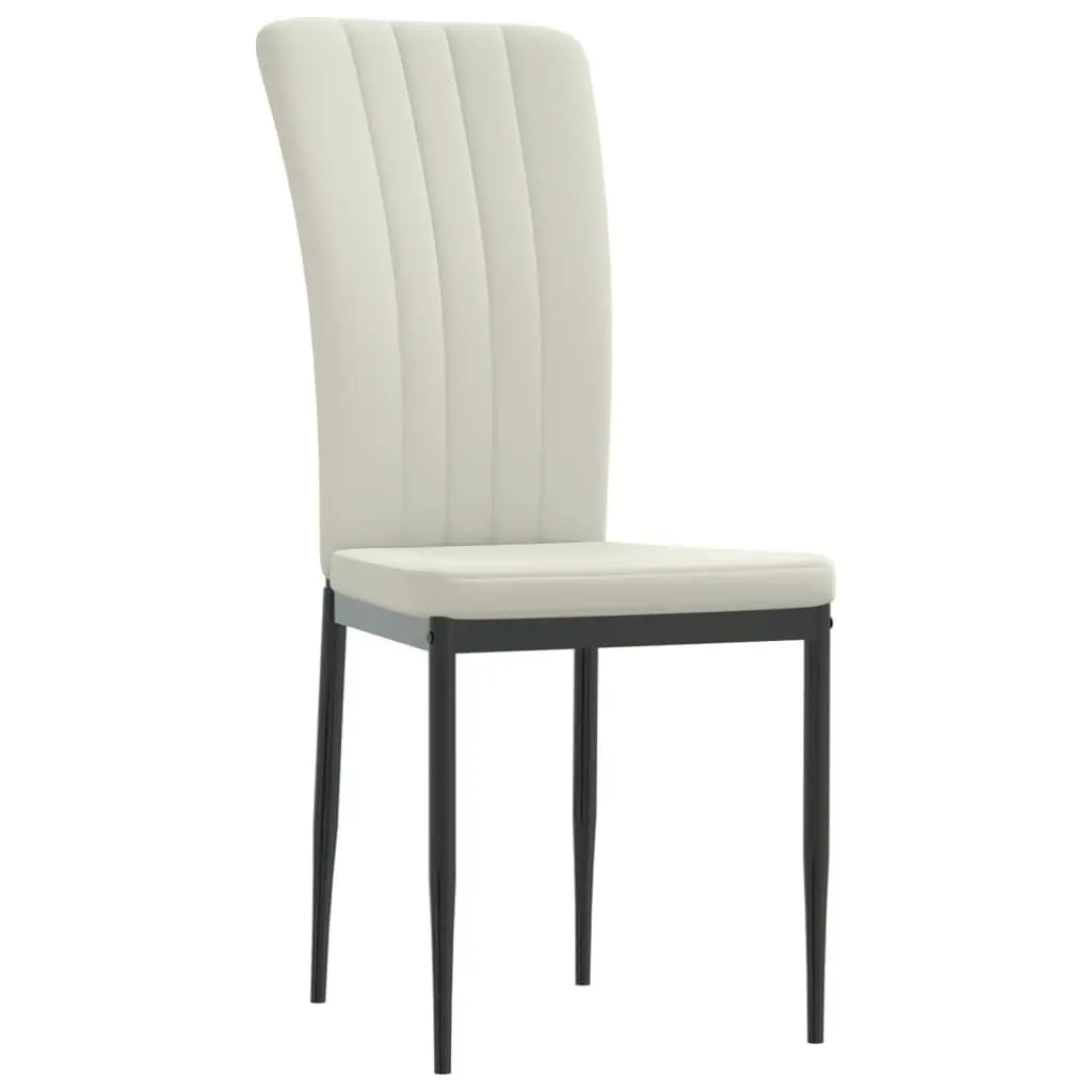 Dining Chairs 4 pcs Cream Velvet 326113