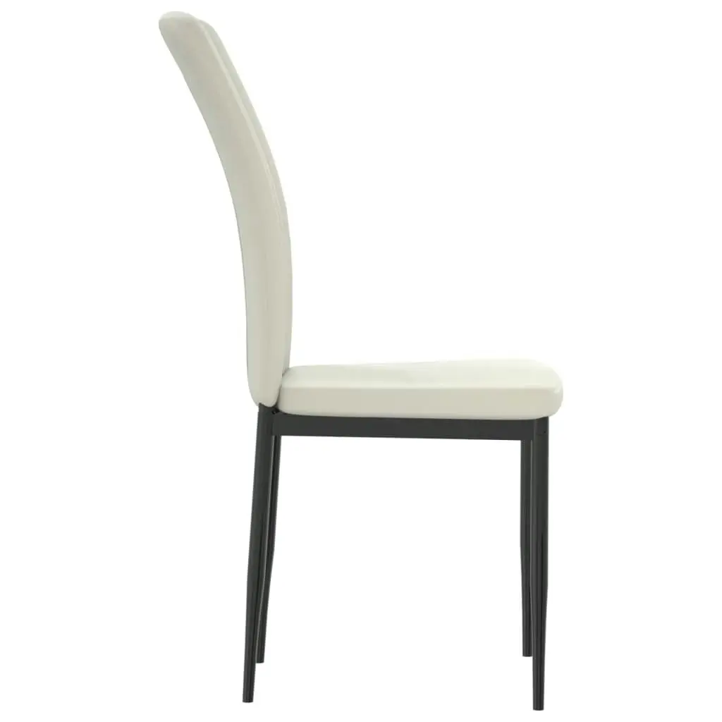 Dining Chairs 4 pcs Cream Velvet 326113