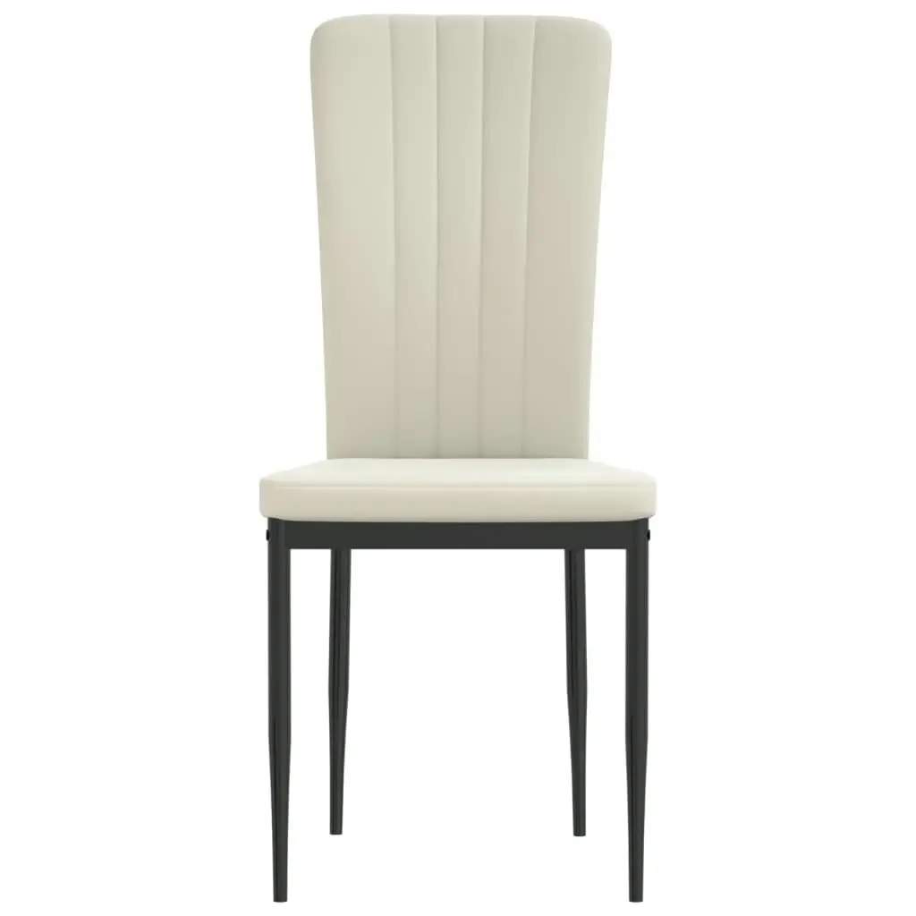 Dining Chairs 4 pcs Cream Velvet 326113