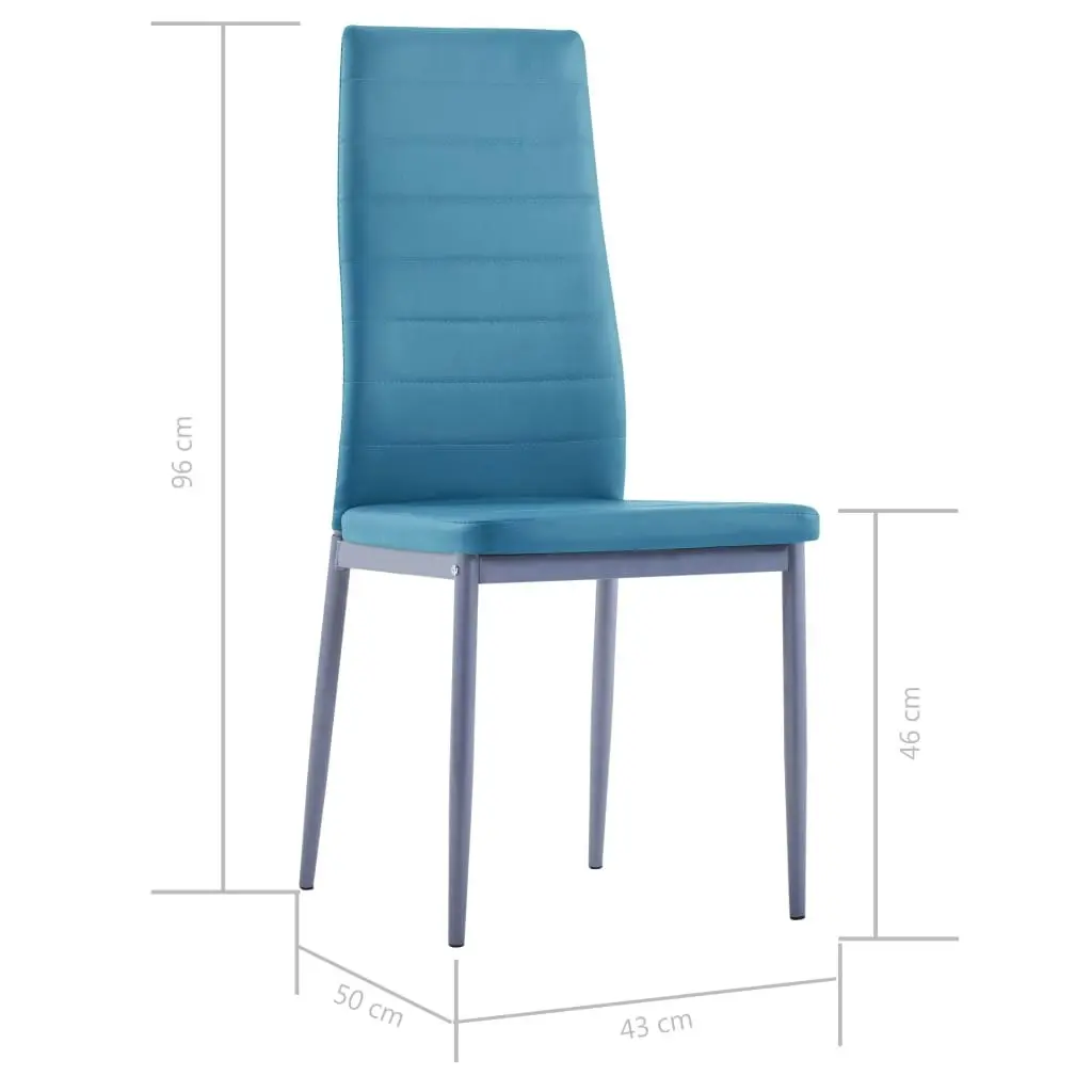 Five Piece Dining Set Blue 281703