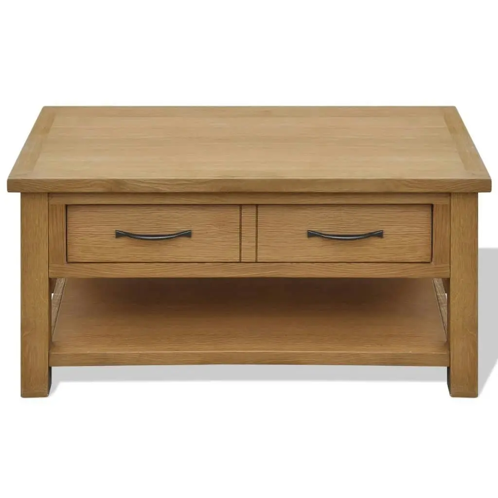 Coffee Table 88x53x45 cm Solid Oak Wood 242745