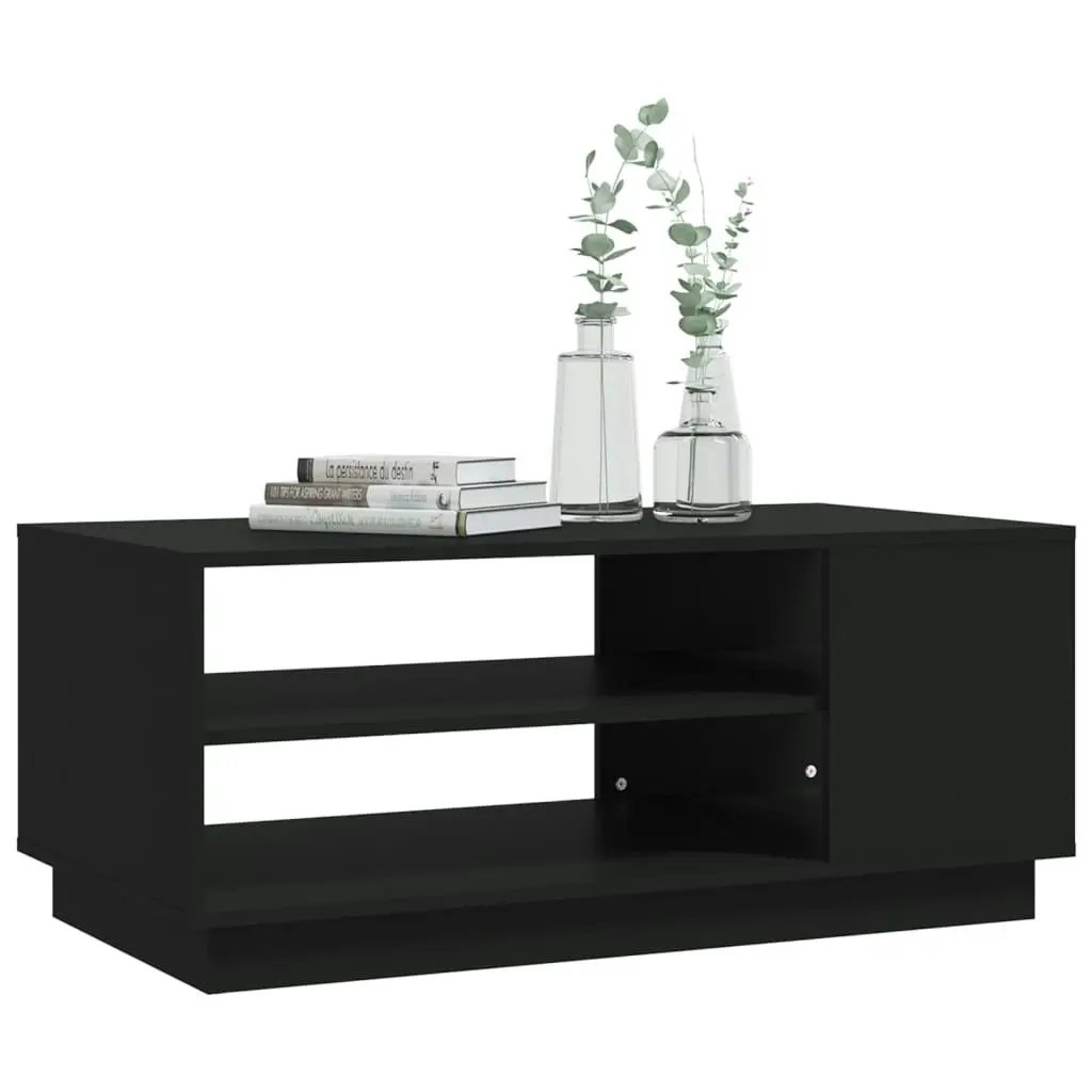 Coffee Table Black 102x55x43 cm Engineered Wood 810281