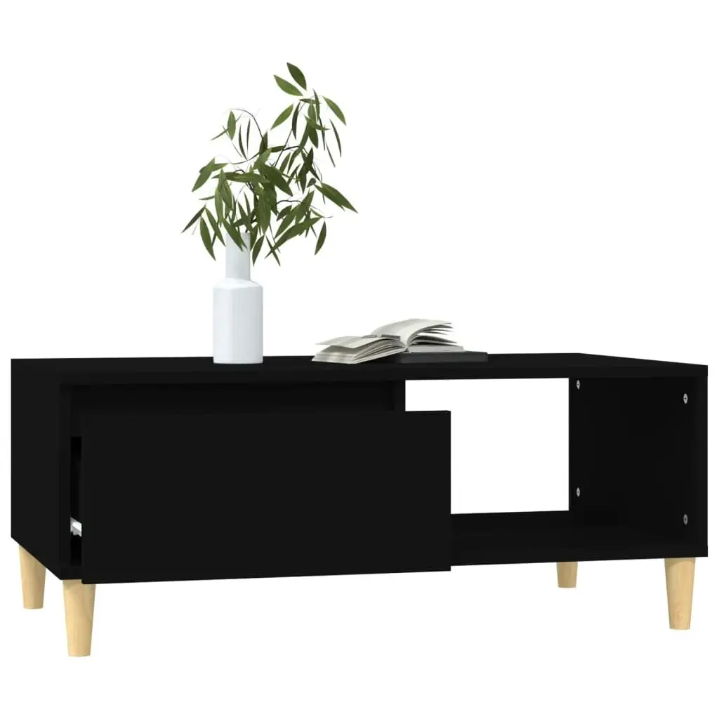 Coffee Table Black 90x50x36.5 cm Engineered Wood 821045