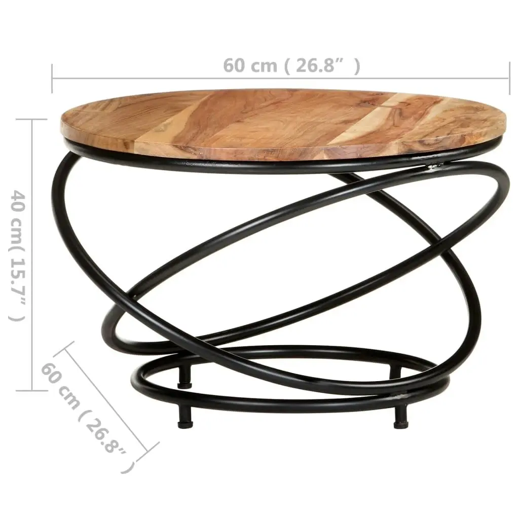 Coffee Table 60x60x40 cm Solid Acacia Wood 321936