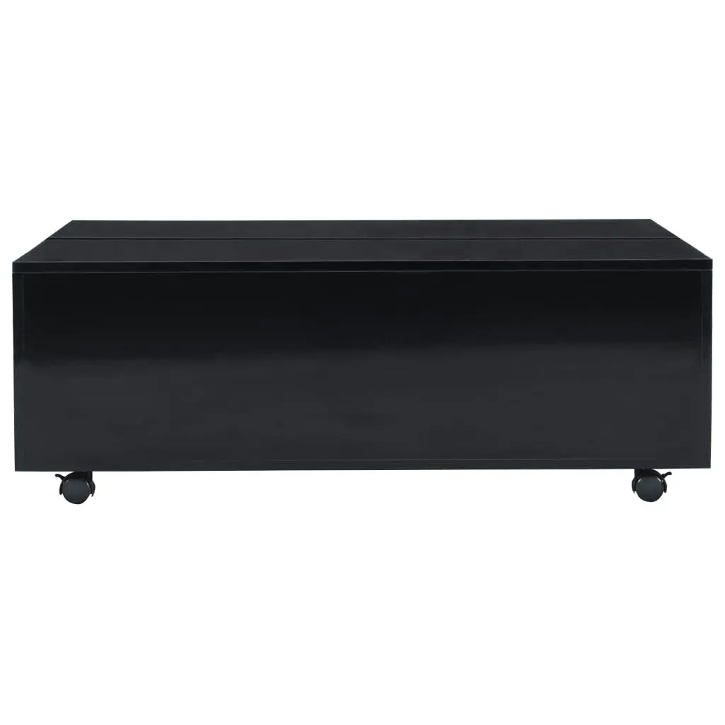 Coffee Table High Gloss Black 100x100x35 cm 283725