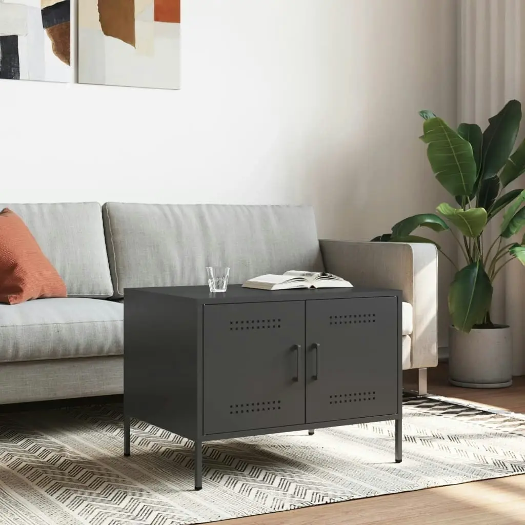 Coffee Table Black 68x50x50.5 cm Cold-rolled Steel 843030