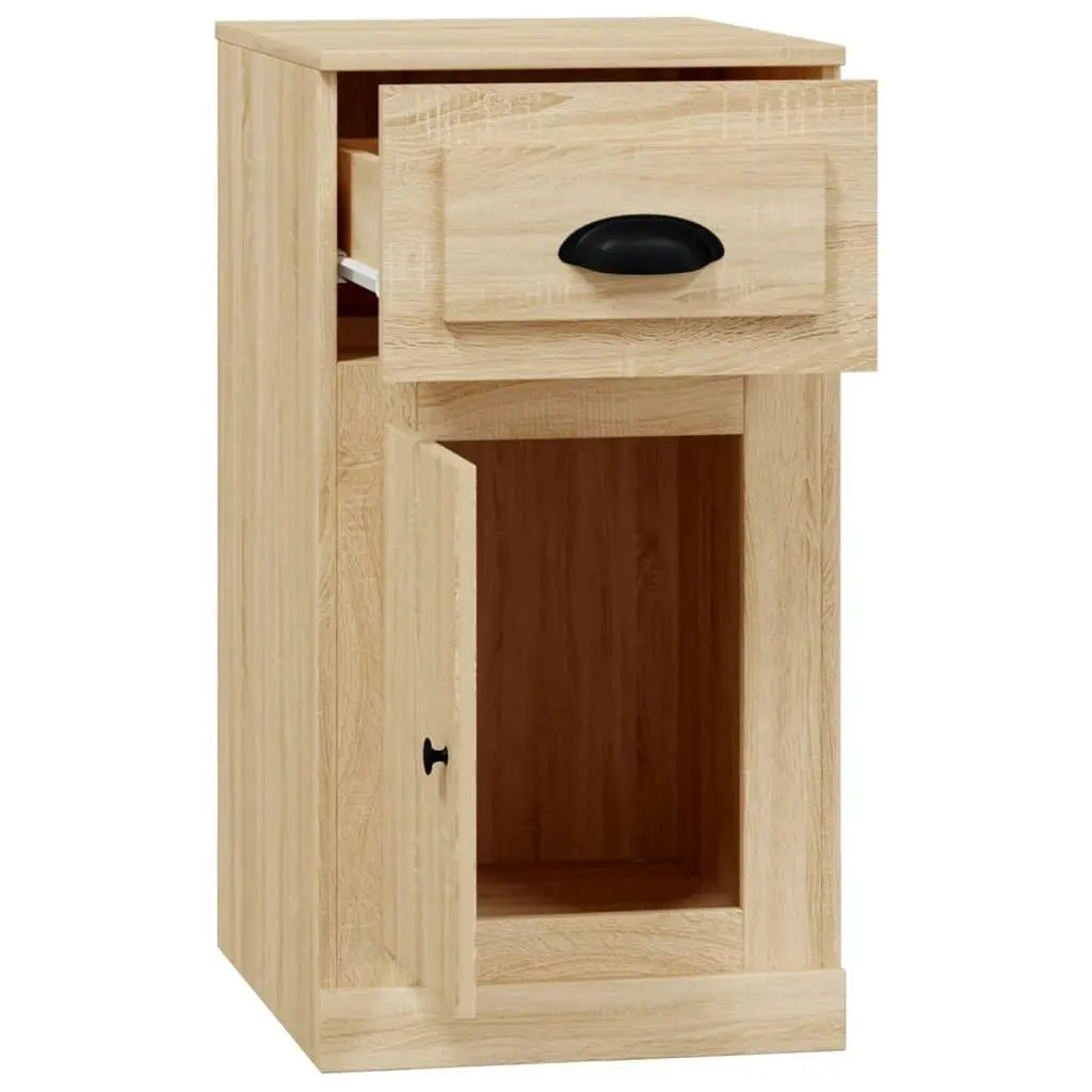 Side Cabinet with Drawer Sonoma Oak 40x50x75 cm Engineered Wood 816483