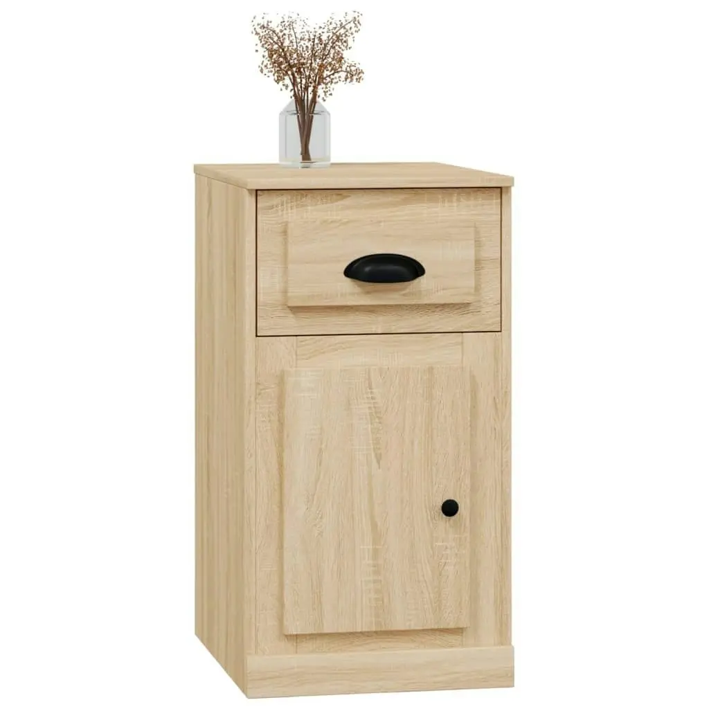 Side Cabinet with Drawer Sonoma Oak 40x50x75 cm Engineered Wood 816483