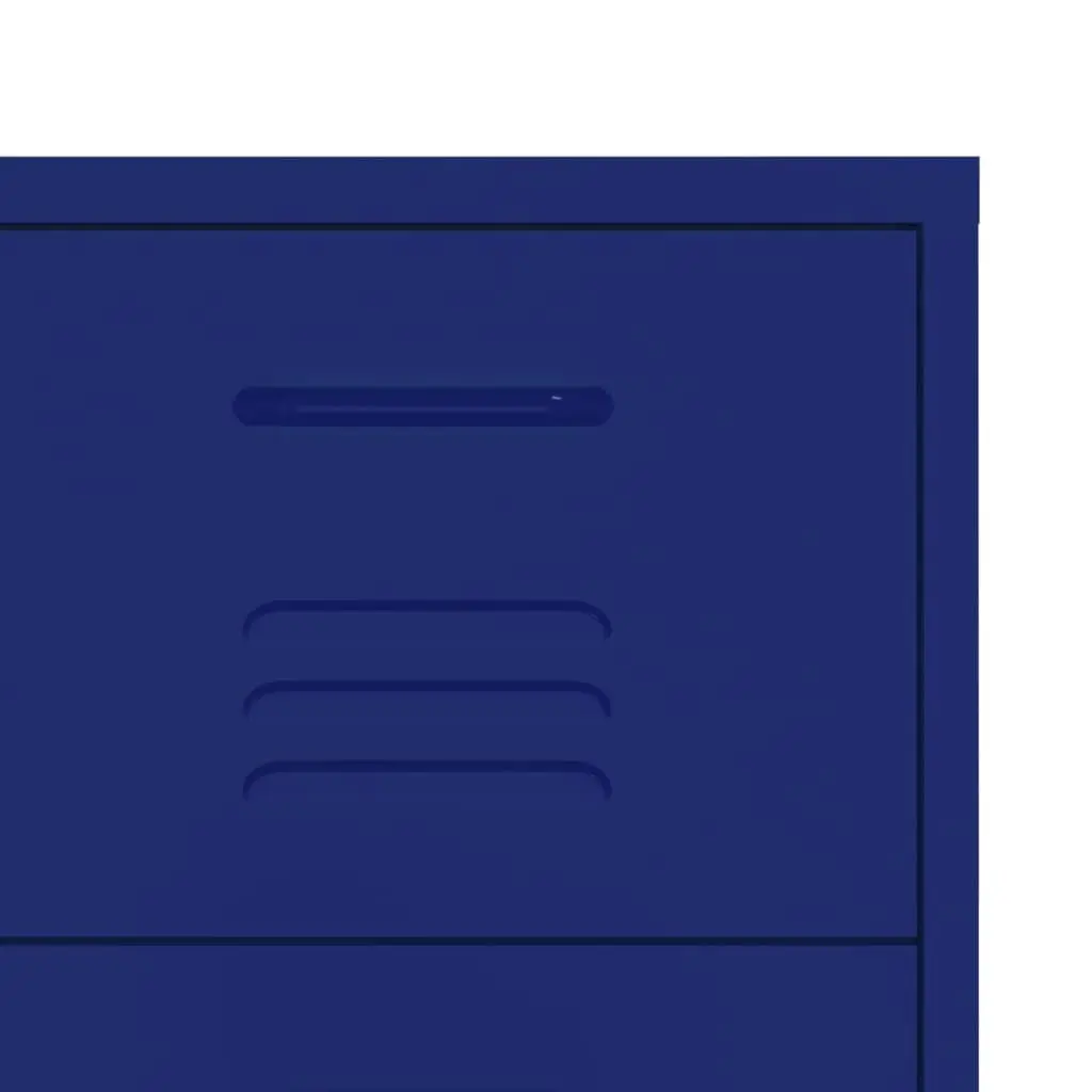 Drawer Cabinet Navy Blue 80x35x101.5 cm Steel 336145