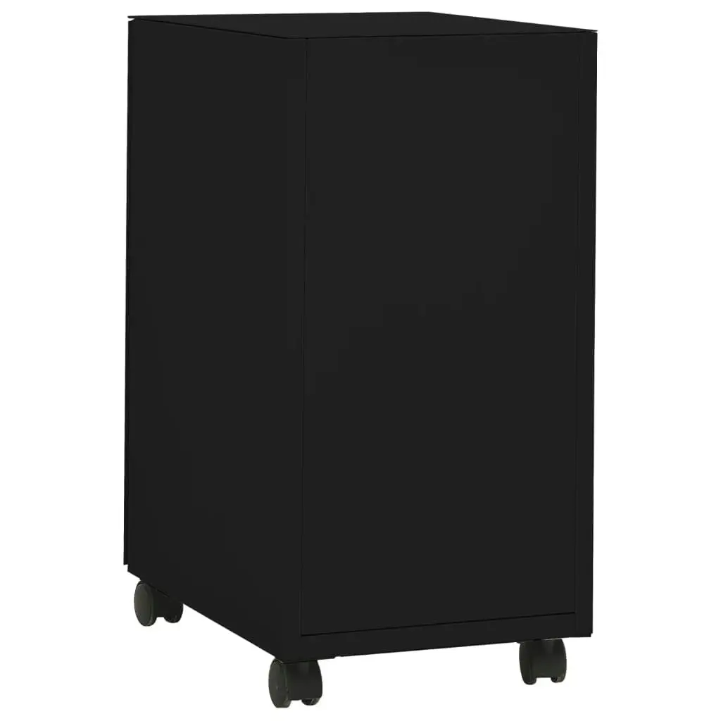 Mobile File Cabinet Black 30x45x59 cm Steel 335984