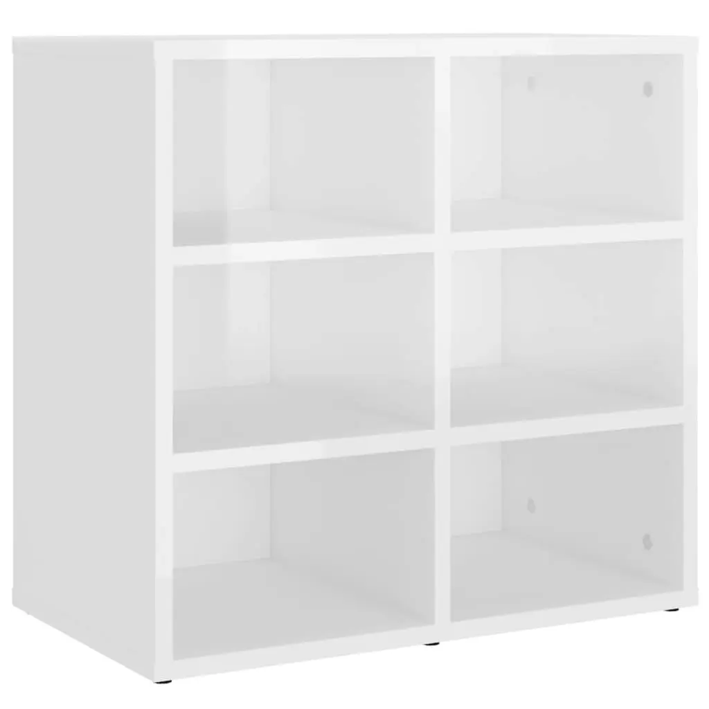 Shoe Cabinets 2 pcs High Gloss White 52.5x30x50 cm 808697