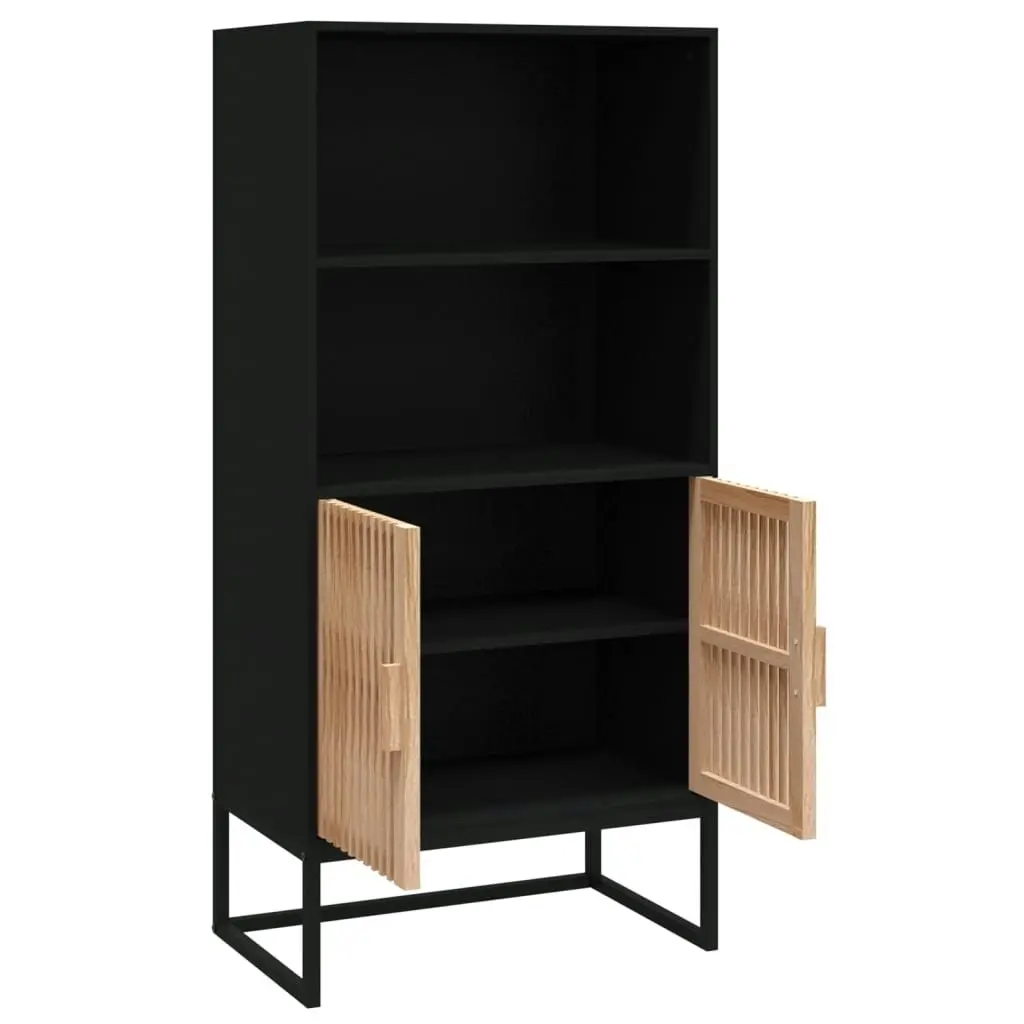 Highboard Black 60x35x125 cm Engineered Wood 352134