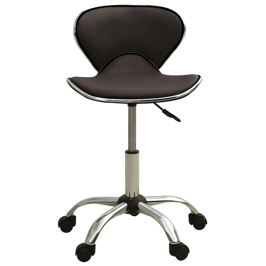 Office Chair Brown Faux Leather 3088628