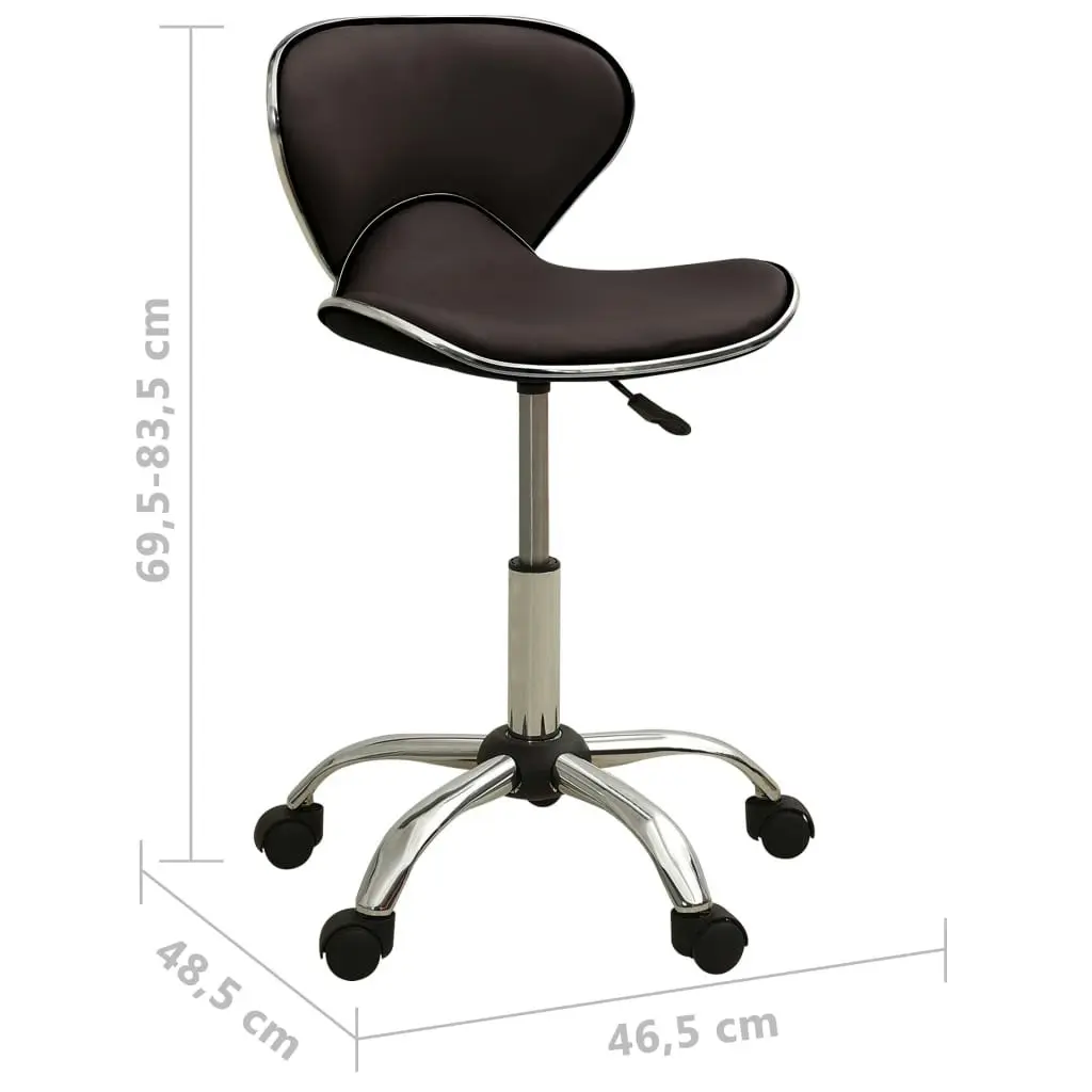 Office Chair Brown Faux Leather 3088628