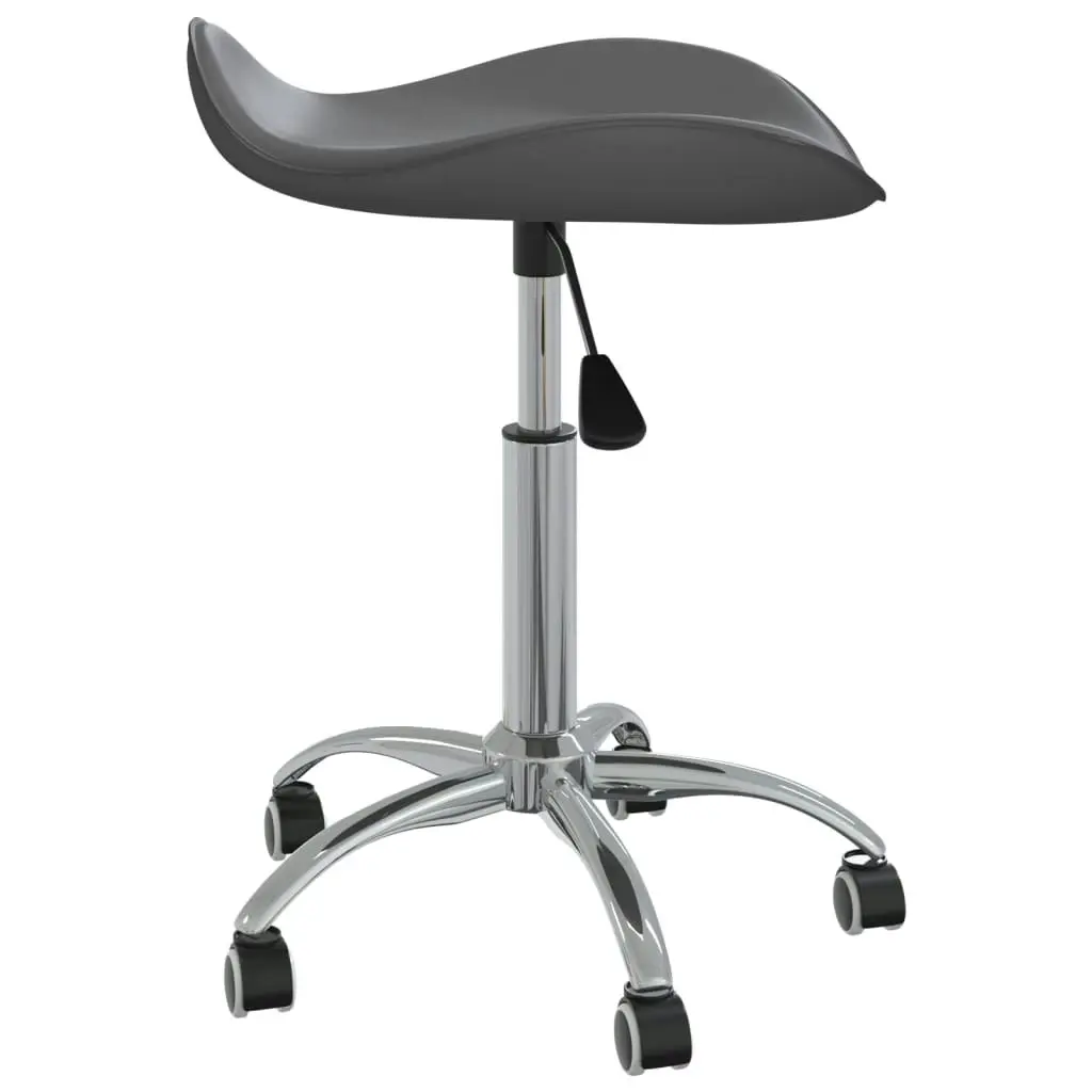 Office Chair Grey Faux Leather 3088560