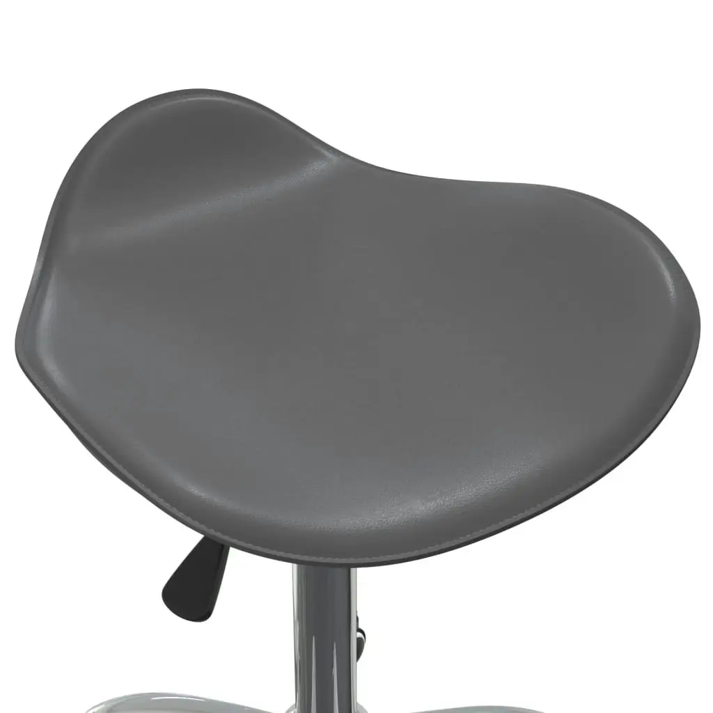 Office Chair Grey Faux Leather 3088560