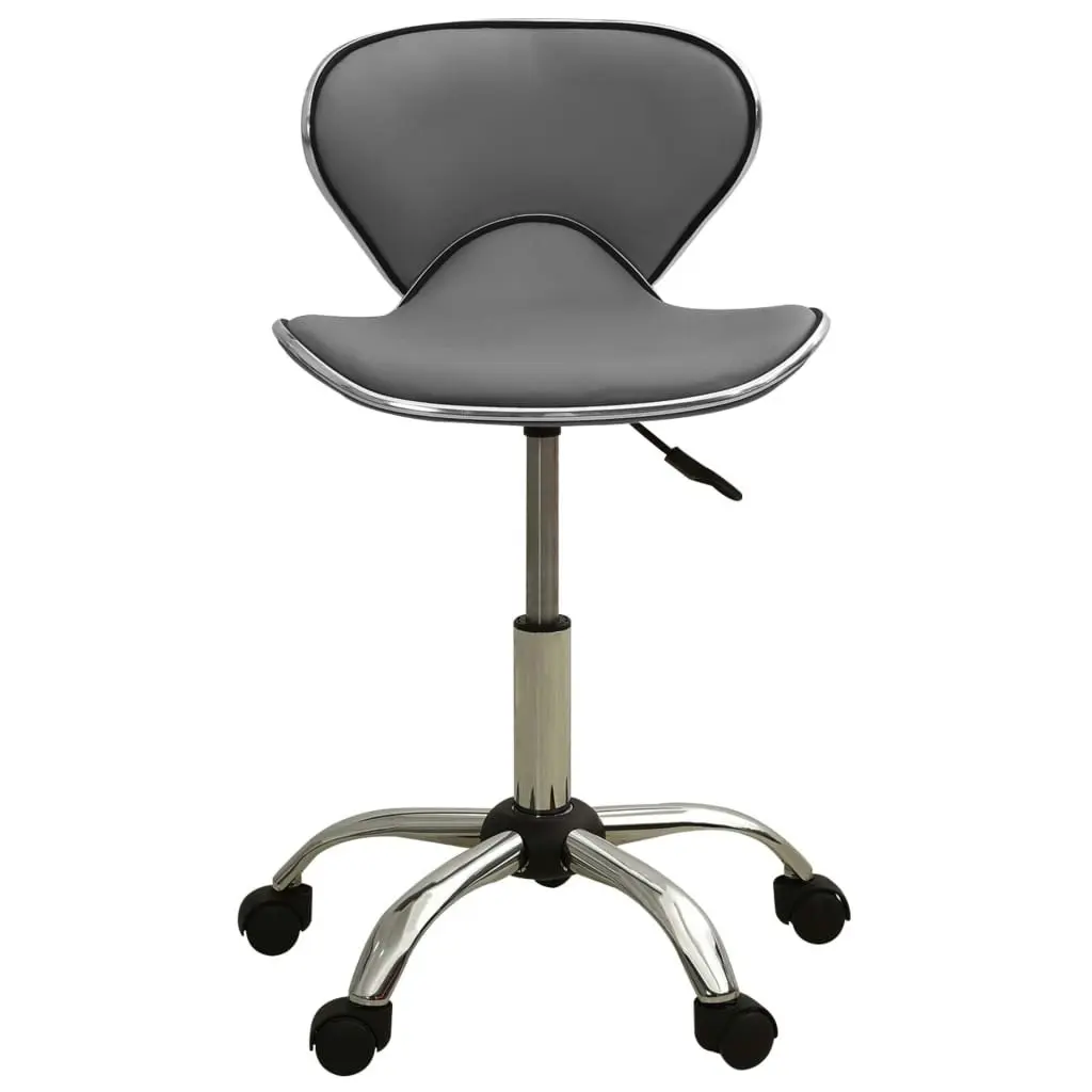 Office Chair Grey Faux Leather 3088630