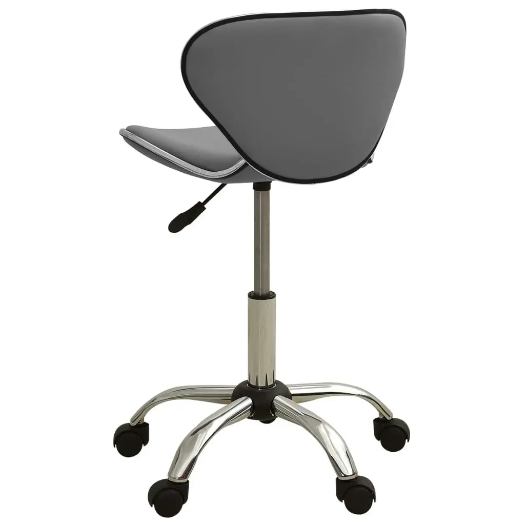 Office Chair Grey Faux Leather 3088630