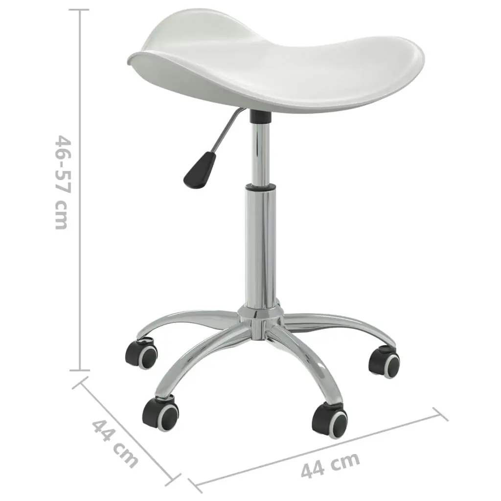 Office Chair White Faux Leather 3088555