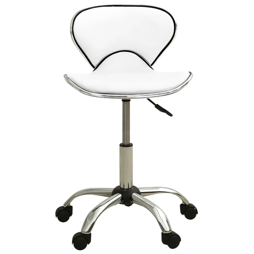 Office Chair White Faux Leather 3088625