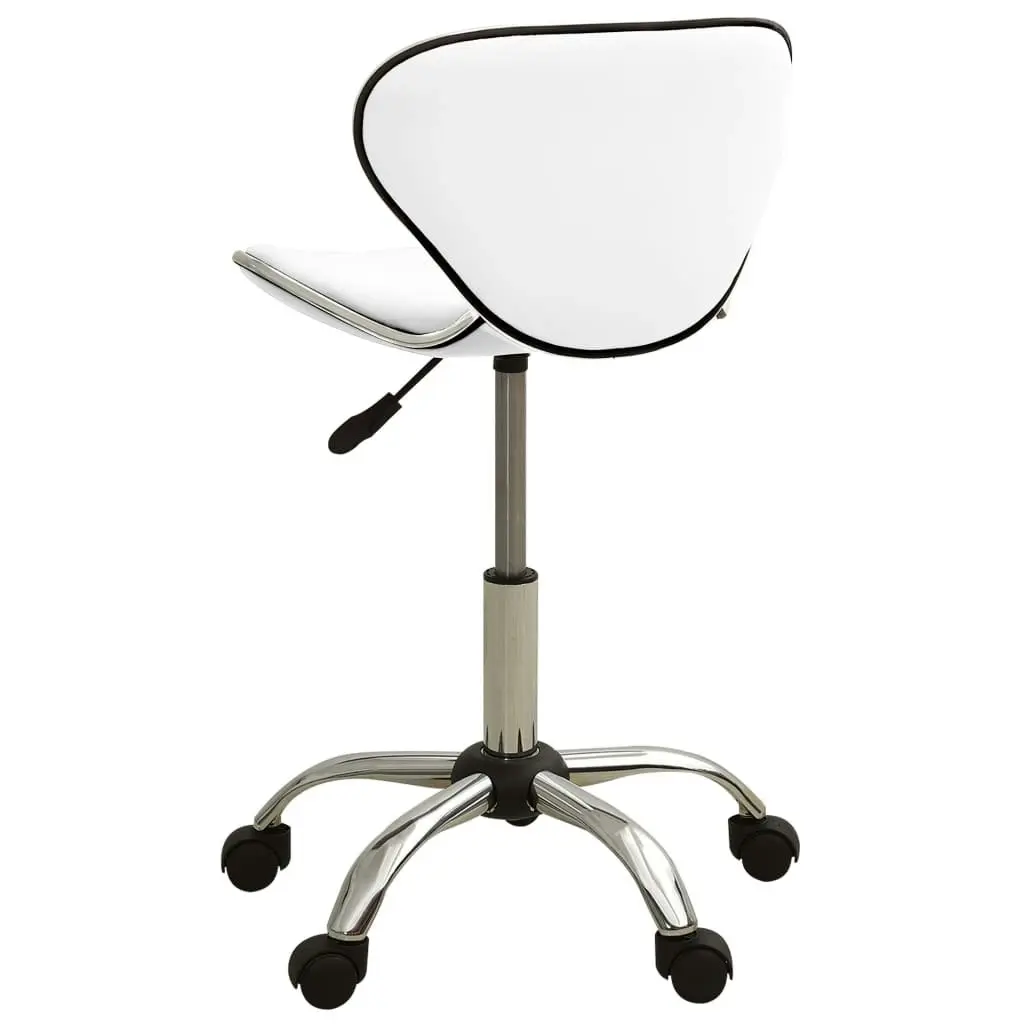 Office Chair White Faux Leather 3088625