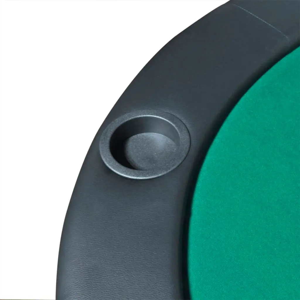 10-Player Foldable Poker Tabletop Green 80135