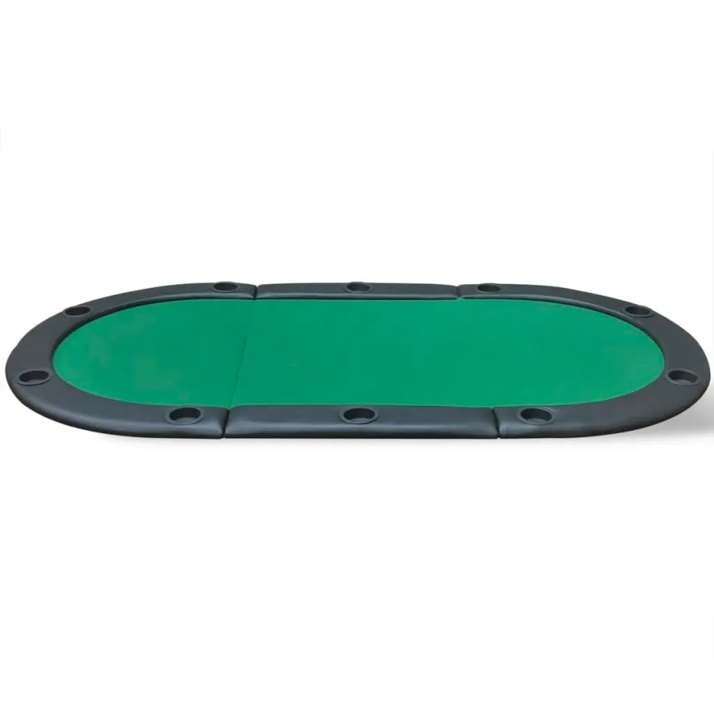 10-Player Foldable Poker Tabletop Green 80135