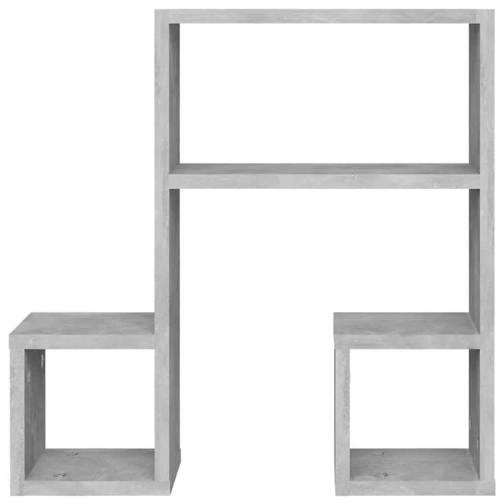 Wall Shelves 2 pcs Concrete Grey 50x15x50 cm Engineered Wood 807245