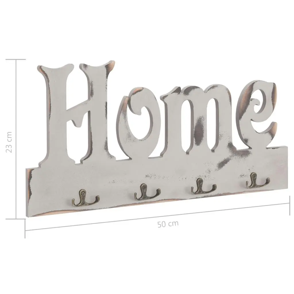 Wall Mounted Coat Rack HOME 50x23 cm 284243