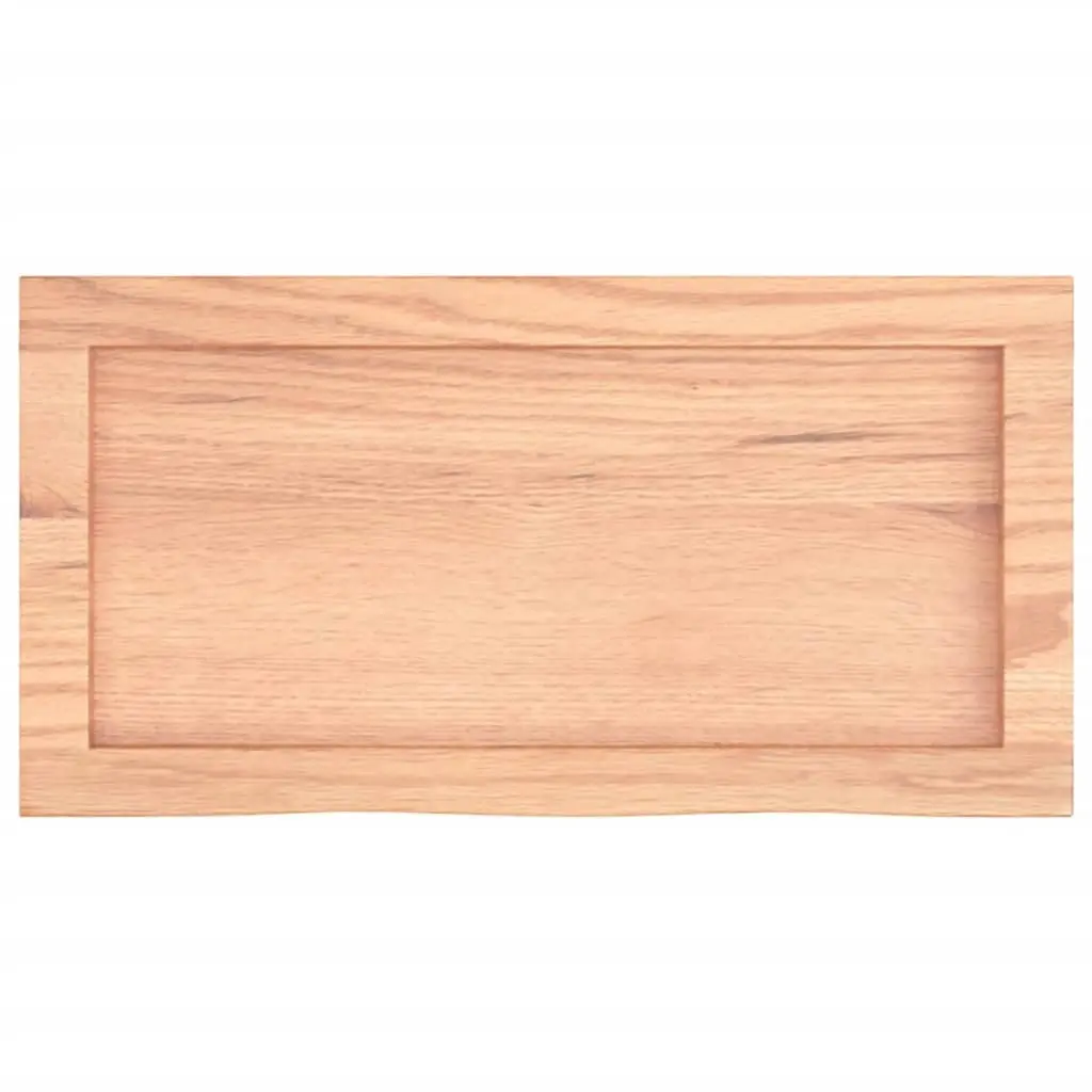 Wall Shelf Light Brown 60x30x(2-4) cm Treated Solid Wood Oak 363645