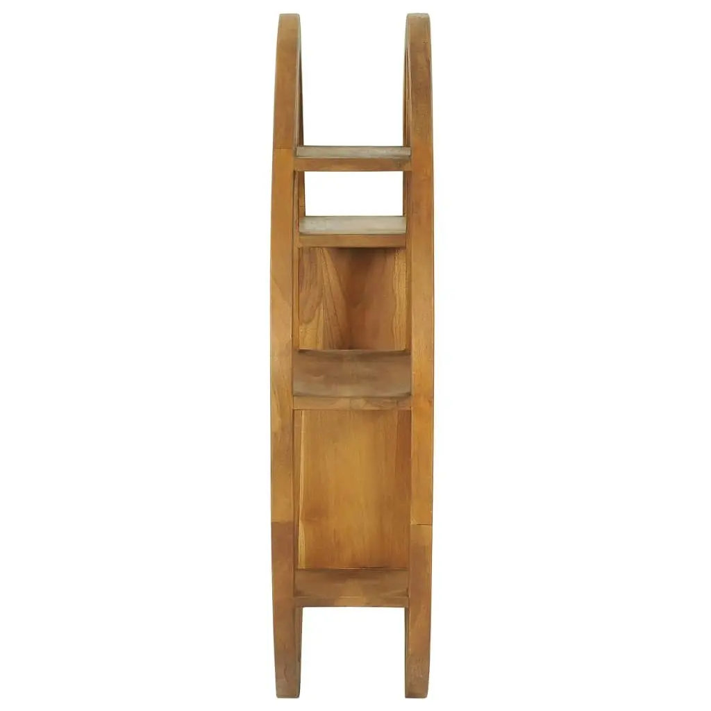 Yin Yang Wall Shelf 80x17.5x80 cm Solid Wood Teak 320771