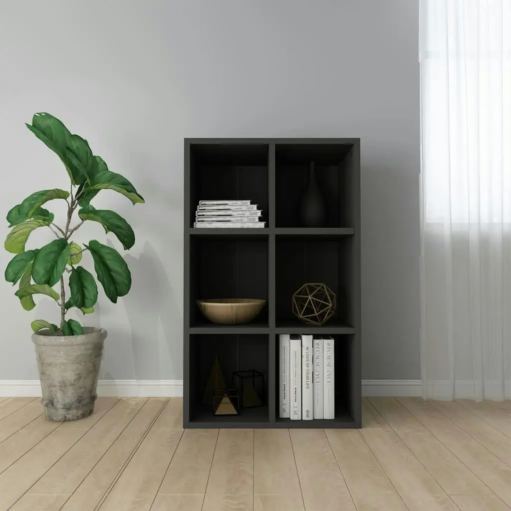 Book Cabinet/Sideboard Black 66x30x98 cm Engineered Wood 800343