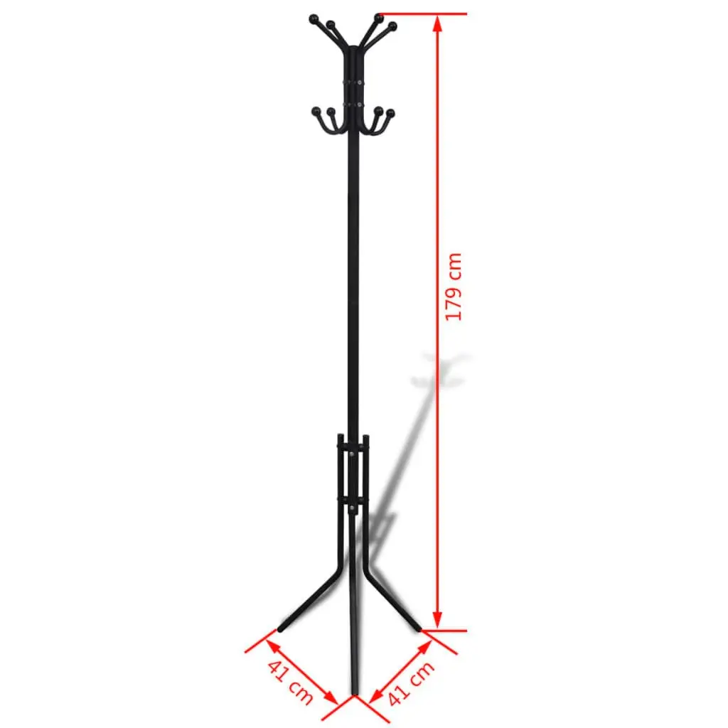 Metal Black Coat Stand 241172