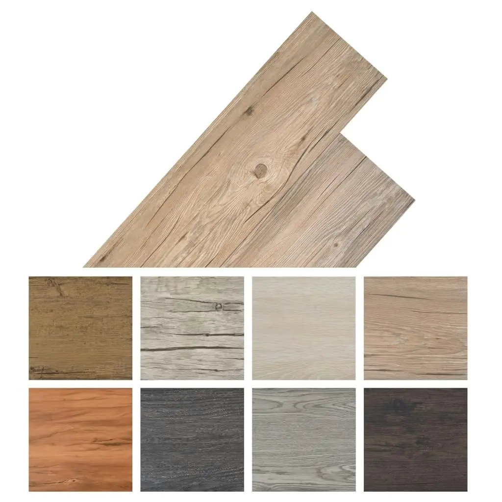 Non Self-adhesive PVC Flooring Planks 5.26 mÂ² 2 mm Oak Brown 245165