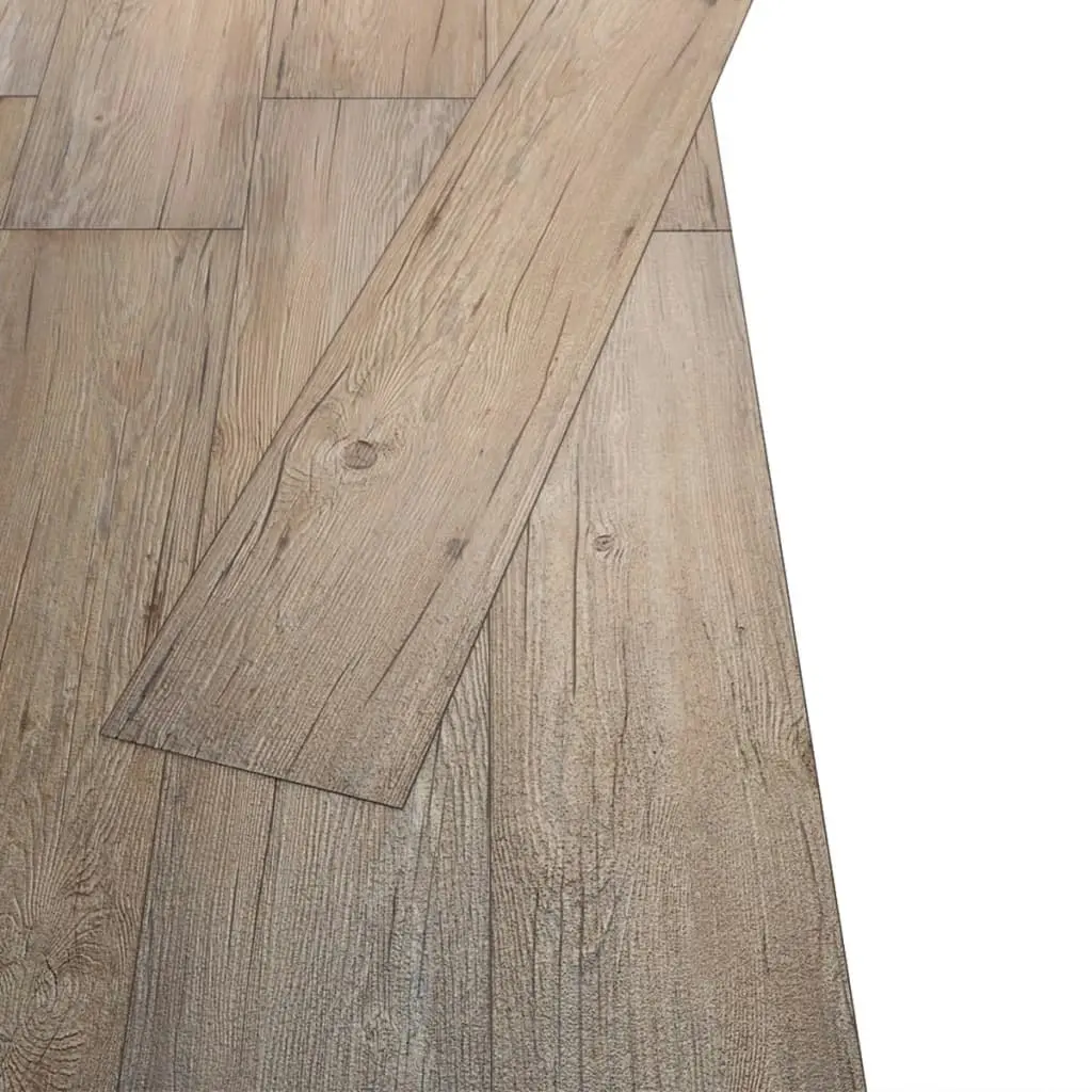 Non Self-adhesive PVC Flooring Planks 5.26 mÂ² 2 mm Oak Brown 245165