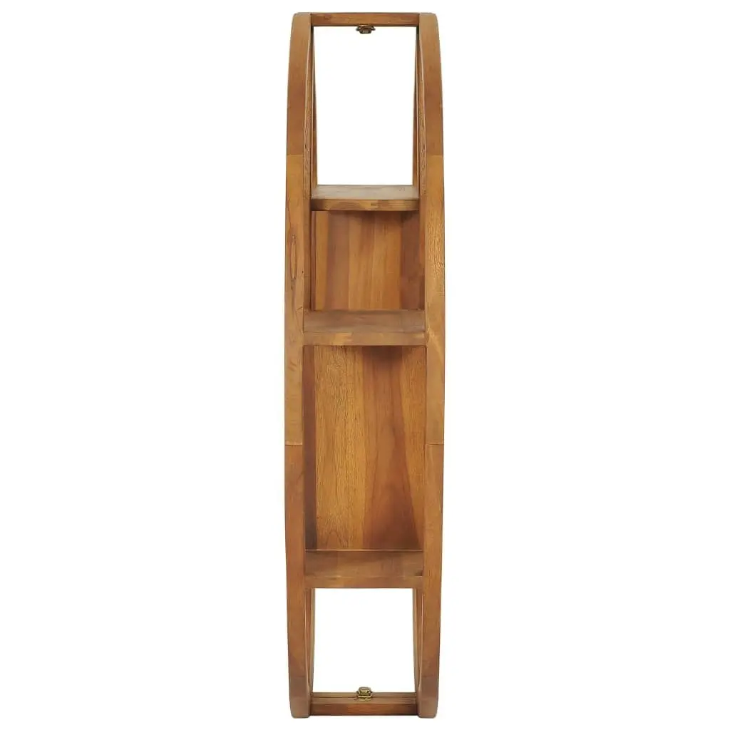 Yin Yang Wall Shelf 100x20x100 cm Solid Wood Teak 320772