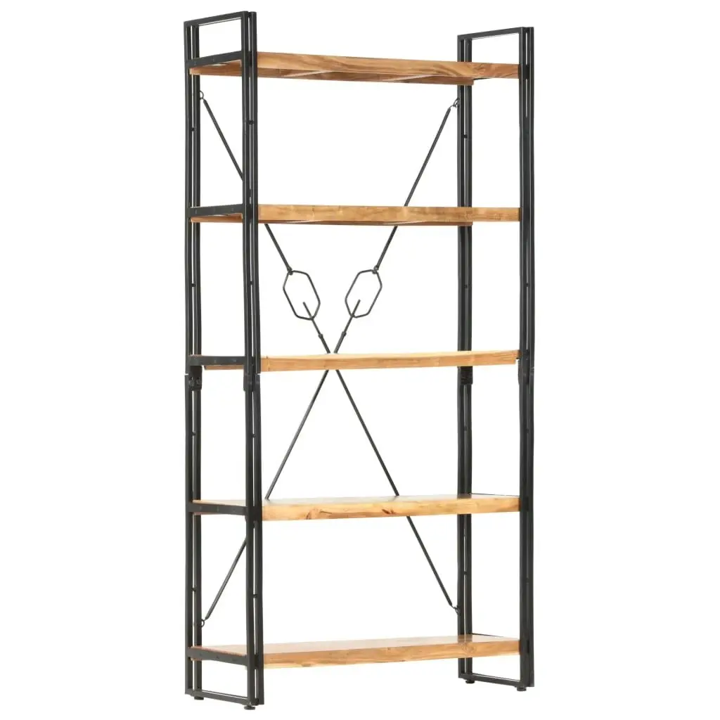 5-Tier Bookcase 90x30x180 cm Solid Acacia Wood 286587