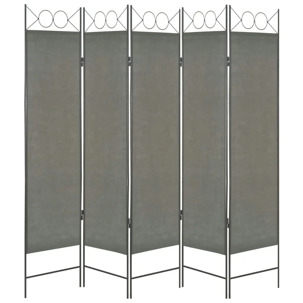 5-Panel Room Divider Anthracite 200x180 cm 280241