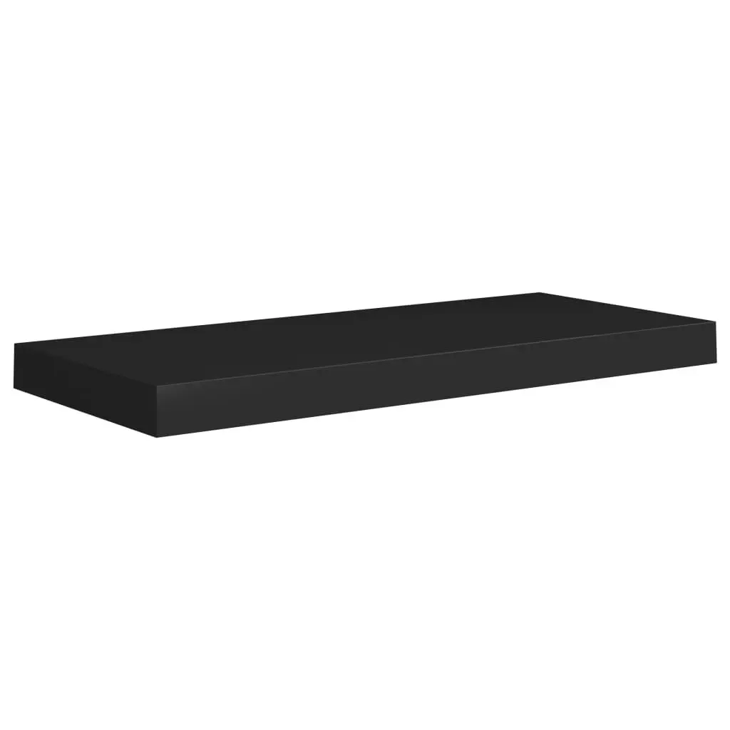 Floating Wall Shelves 2 pcs Black 60x23.5x3.8 cm MDF 323833