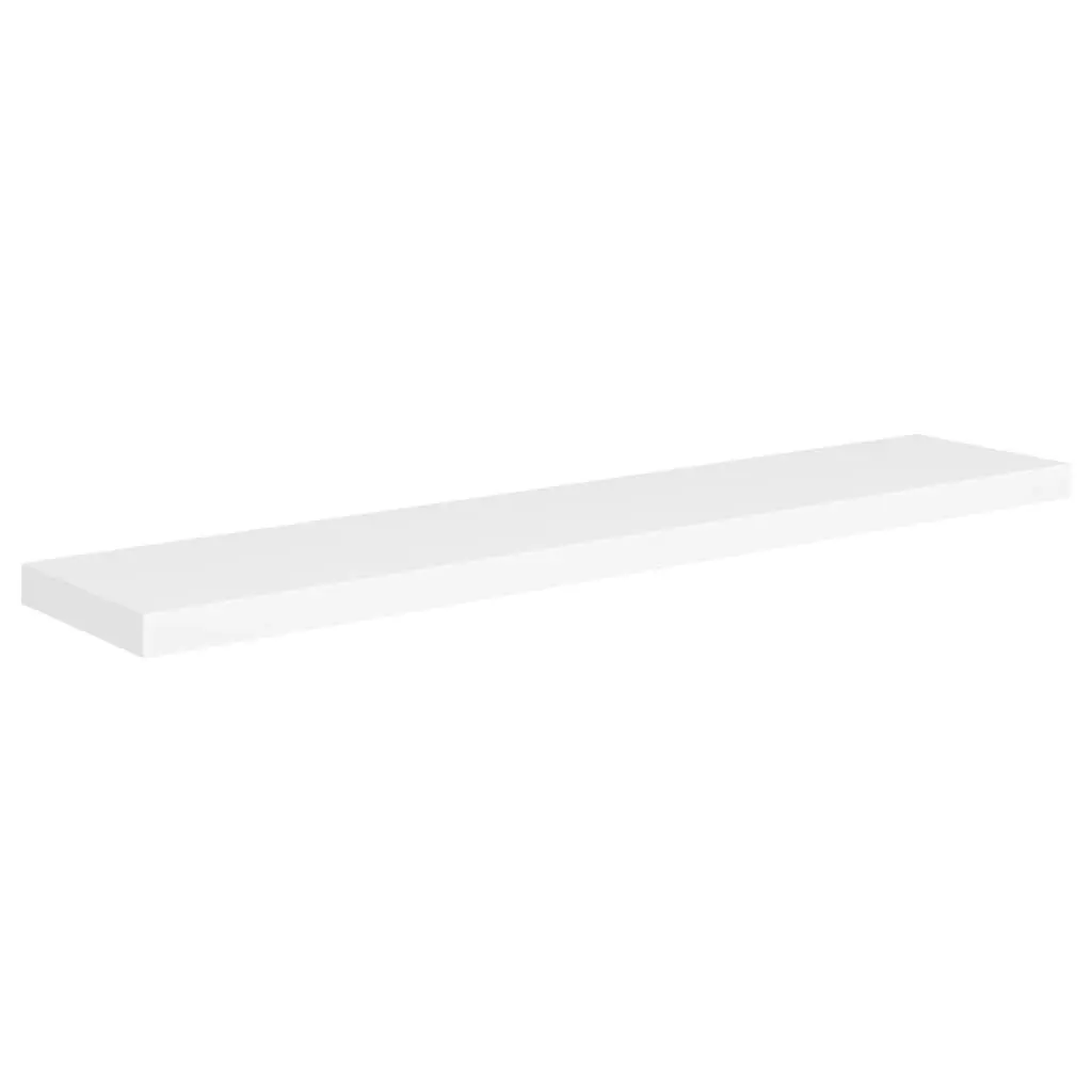 Floating Wall Shelves 2 pcs White 120x23.5x3.8 cm MDF 323821