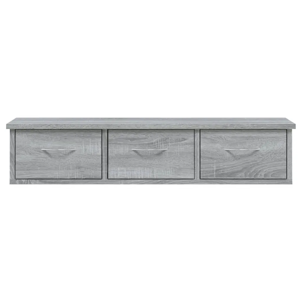 Wall Cabinet Grey Sonoma 88x26x18.5 cm Engineered Wood 815082