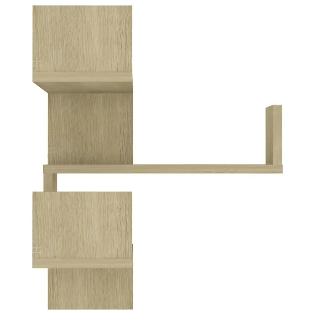 Wall Corner Shelf Sonoma Oak 40x40x50 cm Engineered Wood 807229