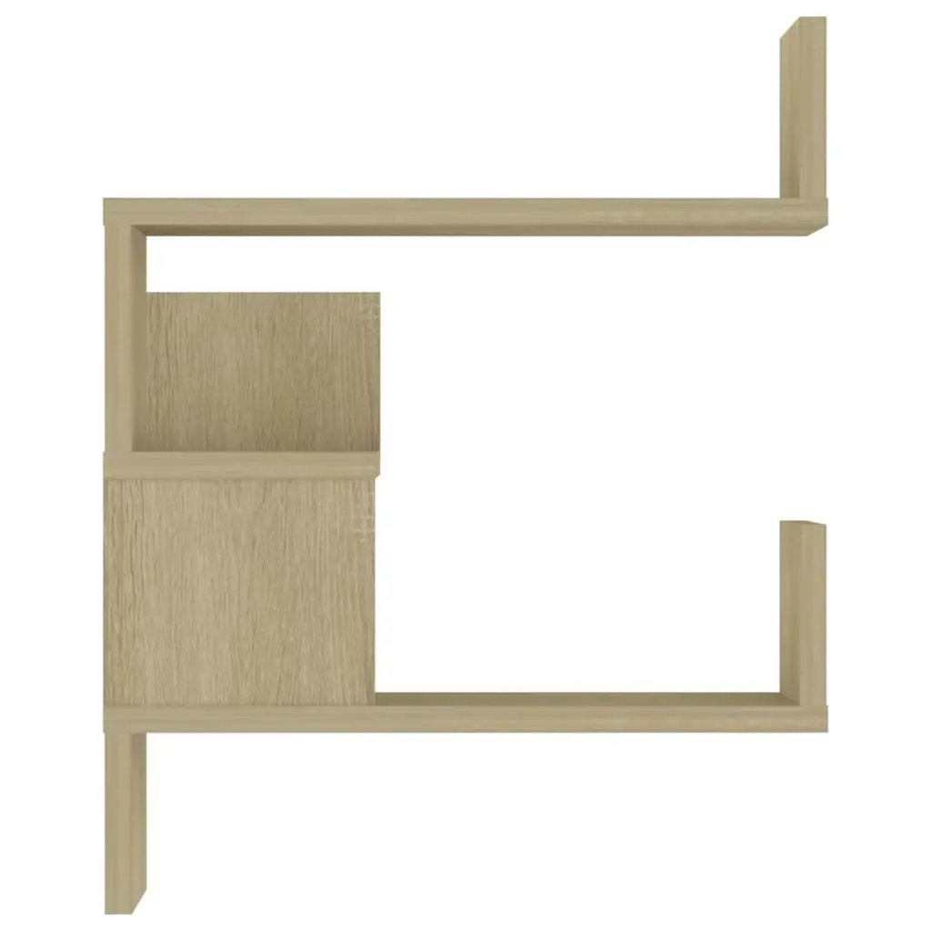 Wall Corner Shelf Sonoma Oak 40x40x50 cm Engineered Wood 807229