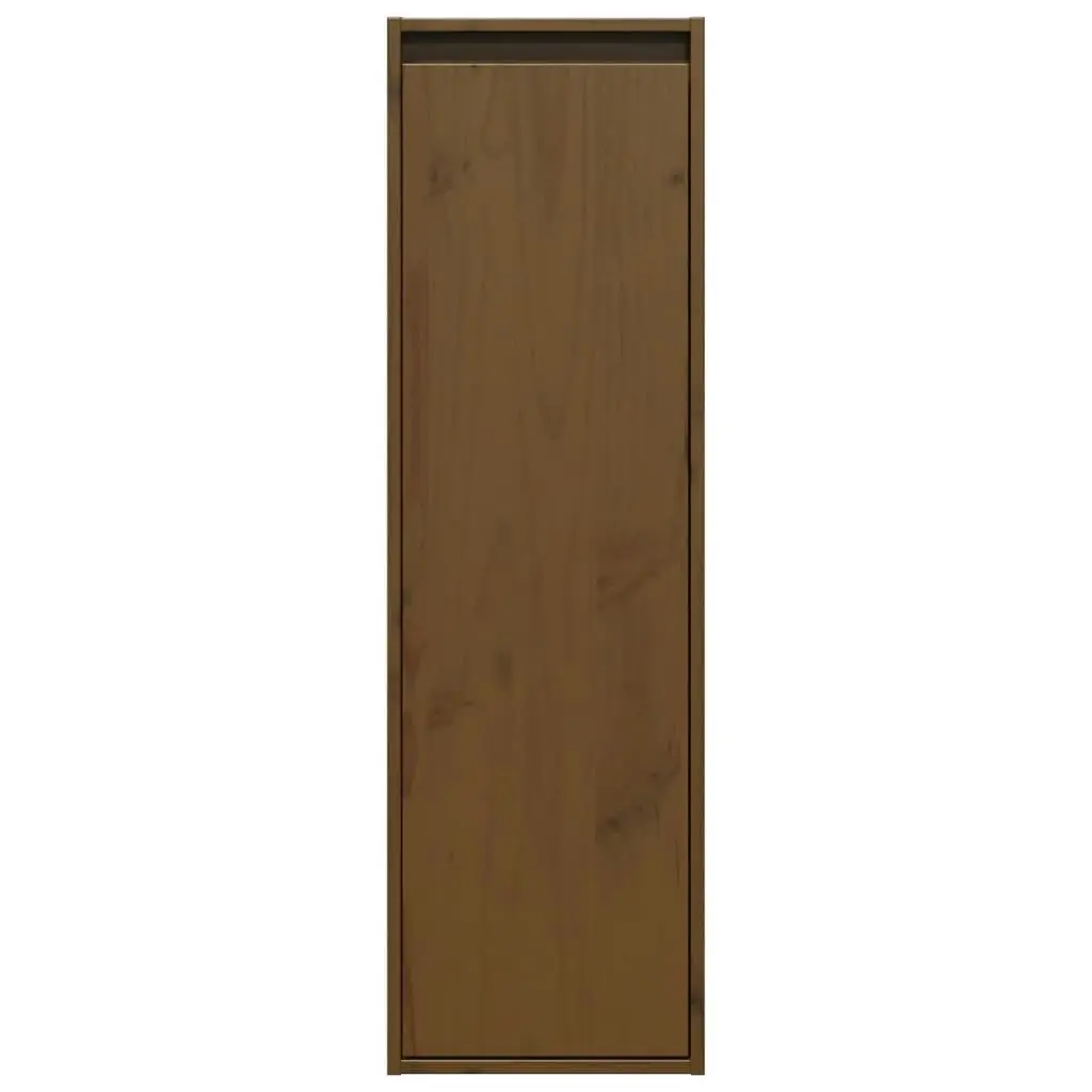 Wall Cabinets 2 pcs Honey Brown 30x30x100 cm Solid Wood Pine 813512