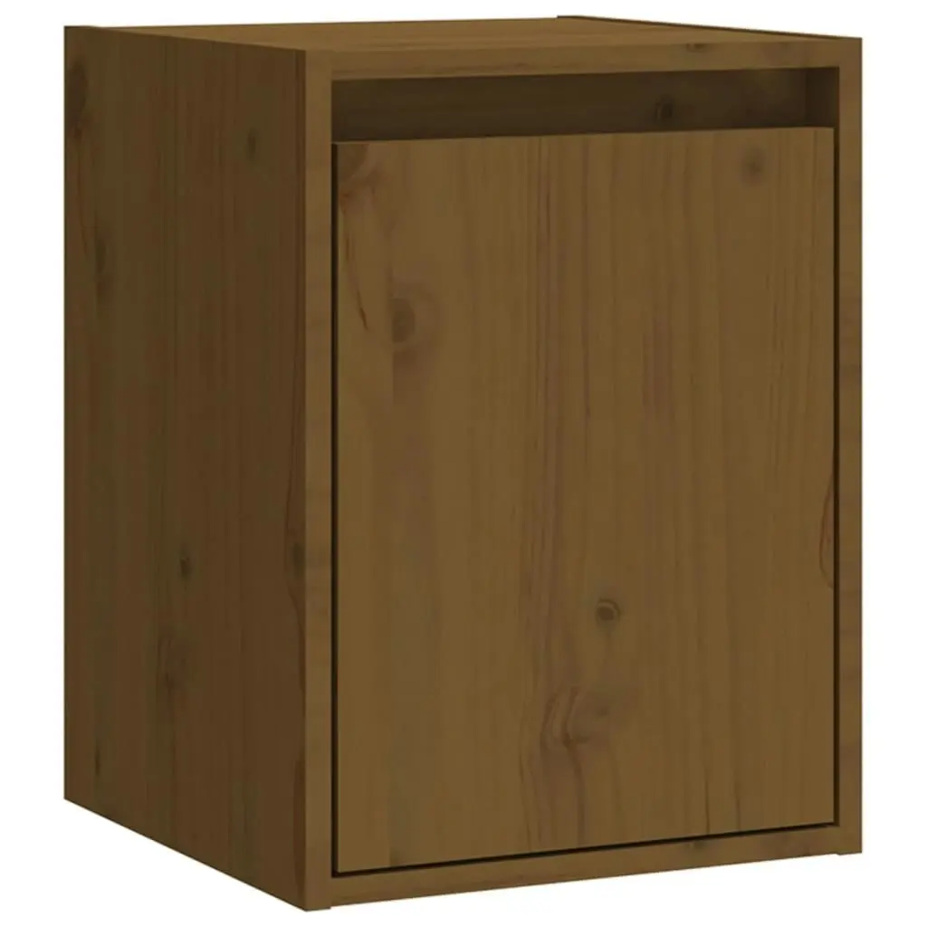 Wall Cabinets 2pcs Honey Brown 30x30x40 cm Solid Wood Pine 813482